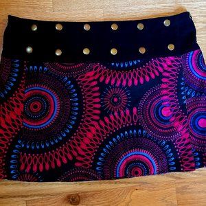 Cute reversible snap skirt